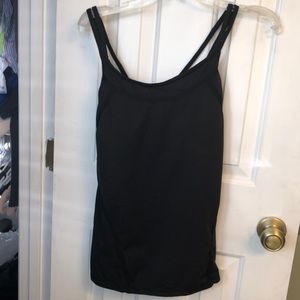 Lululemon black work out tank top